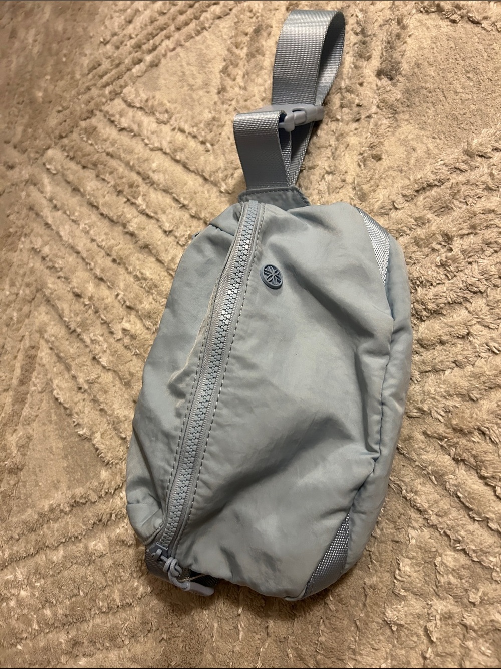 GAIAM Light blue Travel Fanny pack adjustable Sling Bag